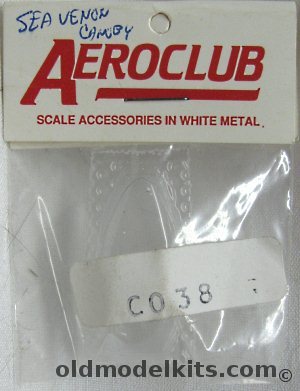 Aeroclub 1/72 Sea Venom Canopy, C038 plastic model kit